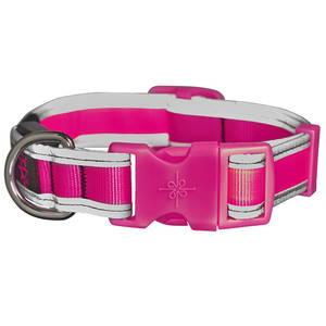 Good2Go Collar Reflejante con Luz LED Recargable Color Rosa para Perro, Chico