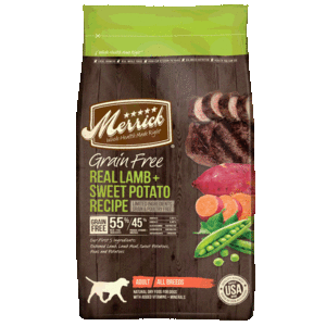 Merrick Alimento Natural sin Granos para Perro Adulto Todas las Razas Receta Cordero y Camote, 9.9 kg
